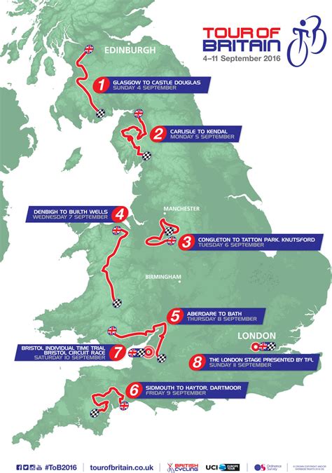 Tour Of Britain 2024 Route Map - Jerry Louella