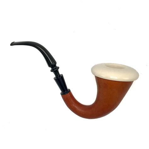 Meerschaum Calabash Estate Pipe with Holder – Eskisehir, Turkey – African Gourd, Sherlock Holmes ...