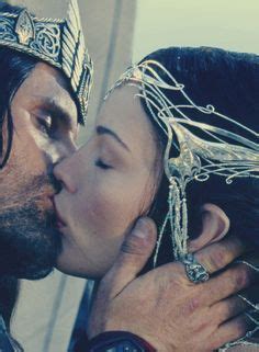 Viggo Mortensen and Liv Tyler as Aragorn & Arwen from The Lord of the Rings: The Fellowship of ...