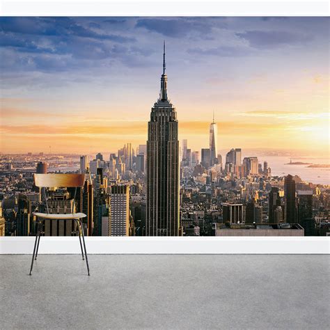 New York Skyline Wall Decal | NYC Wall Mural | Wallums