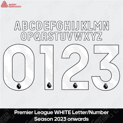 [Season 2023/24] [White] Official Premier League Player Size ...