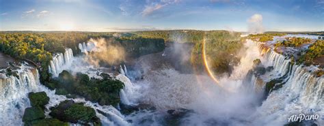 Rainbow above Iguazu Falls