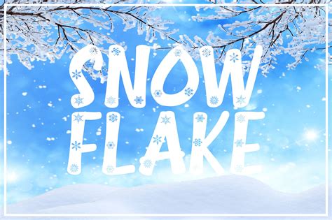 Snowflake Font by AvocadoSVG · Creative Fabrica