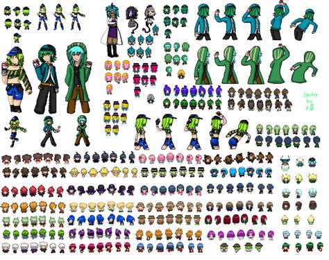 My Pokemon trainer Sprites by FumikoMiyasaki on DeviantArt