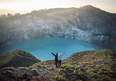 Kelimutu Volcano, Flores Island, Indonesia. The Komodo National Park ...