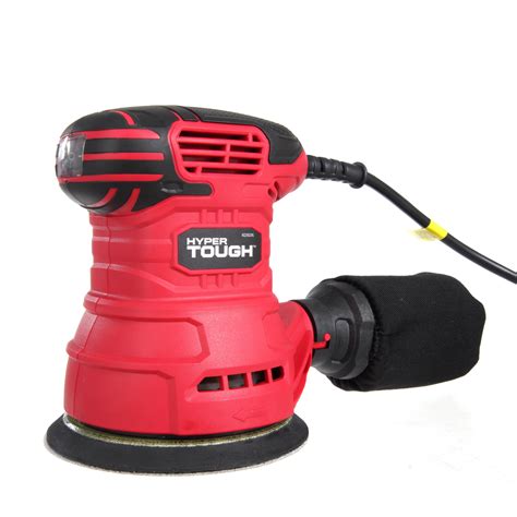 Hyper Tough Orbital Sander Corded Electric Power Tool w/ 3 Sheets Sanding Paper Tools & Workshop ...