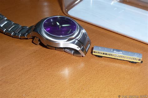 Photo: P1010929 T Gauge Train and Wrist Watch