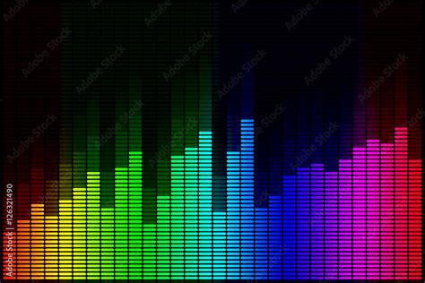 audio spectrum design background, sound wave background Stock-Illustration | Adobe Stock