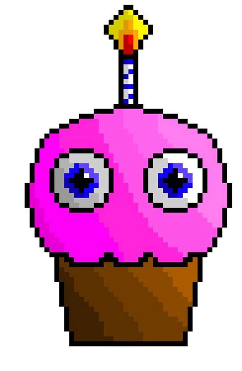 Fnaf Cupcake | Fnaf cupcakes, Fnaf, Pixel art maker