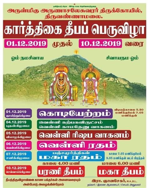 'Karthigai Deepam' festival at Tiruvannamalai from Dec 1st - Lotus ...