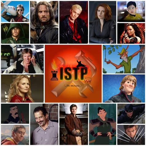 A collage of ISTP characters :) Notice we are EVERY awesome character in EVERY movie. Just ...