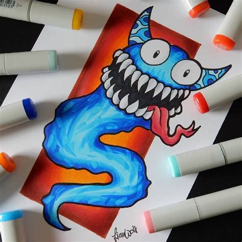 The Airghost | Copic marker art, Doodle art designs, Marker art