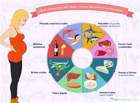 Qué alimentos no debo comer durante el embarazo | Infografía | Comer durante el embarazo ...