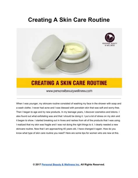 PPT - Skin Care Routine PowerPoint Presentation, free download - ID ...