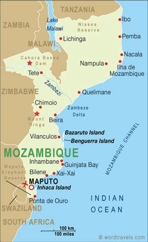 Mozambique Map