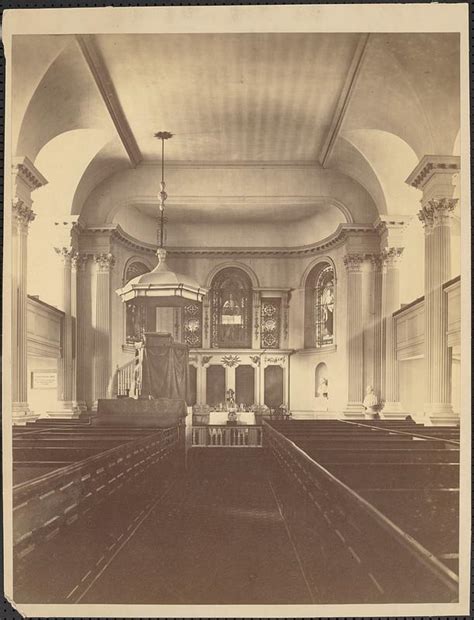 Interior view of King's Chapel, Boston - Digital Commonwealth