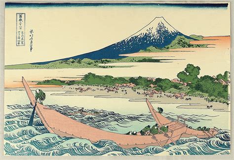 Katsushika Hokusai: Thirty-six Views of Mt.Fuji - Ushibori - Artelino - Ukiyo-e Search