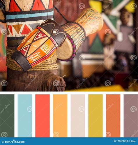 African drums palette stock photo. Image of chart, color - 179623498