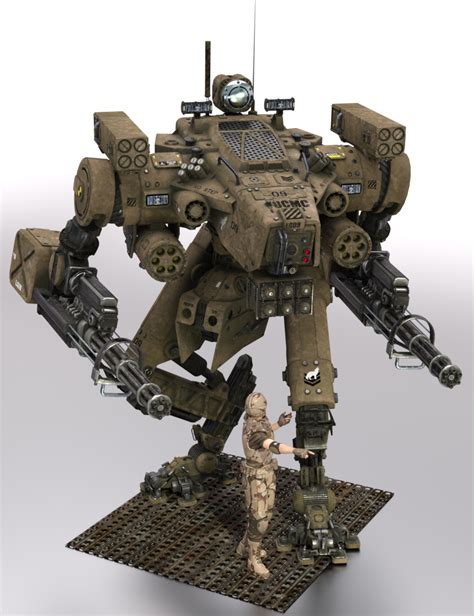 LG09 Combat Mech | Daz 3D