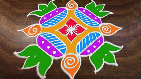 #299 - Rangoli Art | 6 x 6 Dots | Easy Rangoli Designs with Kolam by Sunitha - YouTube