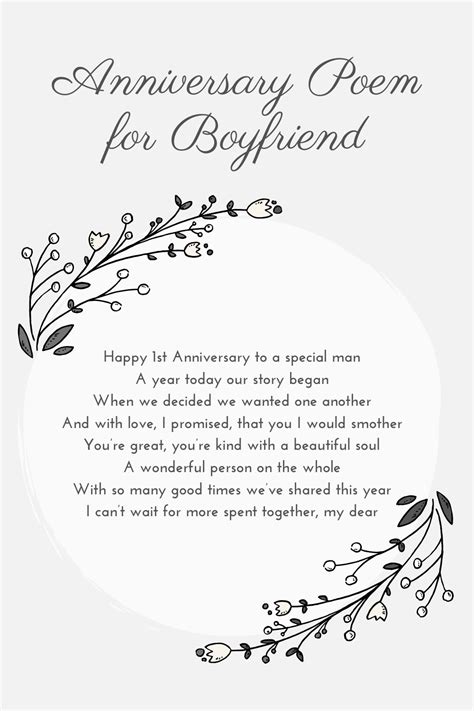 Anniversary Poems for Boyfriend - Short and Funny Collection Love Text ...