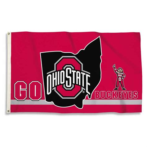 Ohio State Buckeyes 3 Ft. X 5 Ft. Flag W/Grommets