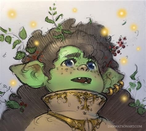 [OC] [Art] Lola the Goblin, my DnD character. Inspired by Nott from critical role, San from ...