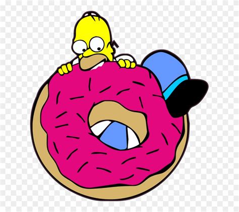 Download Simpsons Donut Png - Homer Et Son Donut Clipart (#3504734) - PinClipart