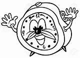 Reloj Para Colorear  Imágenes Dibujar Gratis sketch template