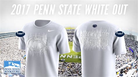 Penn State Football Reveals 2017 White Out T-Shirt - Onward State