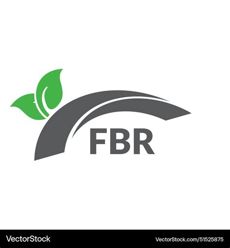 Fbr letter logo design on white background Vector Image