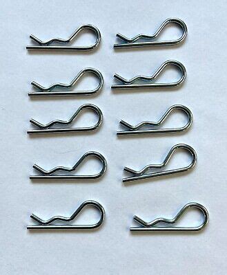 Hairpin Cotter Pins, Zinc Coated for 1/4" to 1/2" pin - 10 pack - free ...