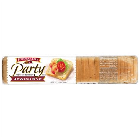 Pepperidge Farm Party Bread Jewish Rye Bread, 12 oz - Kroger