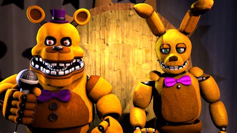 Fredbear and Springbonnie (REMAKE) by espinoza0127 on DeviantArt