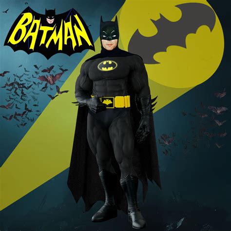 Adam West Batman In A Black Costume by RoyPrince on DeviantArt