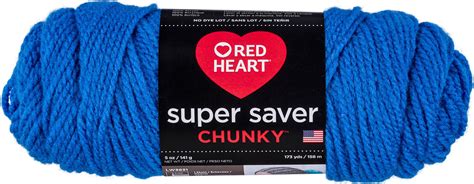 Red Heart Super Saver Chunky Yarn-Blue - Walmart.com