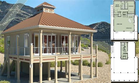 Coastal House Plans On Pilings Designs Trend - Home Floor Design Plans Ideas