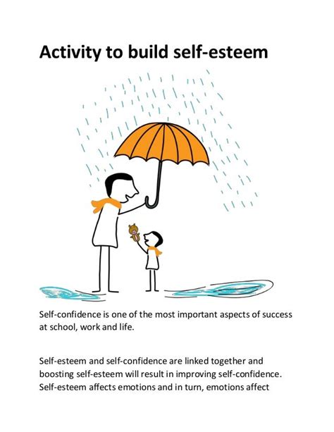 Activity to build self esteem