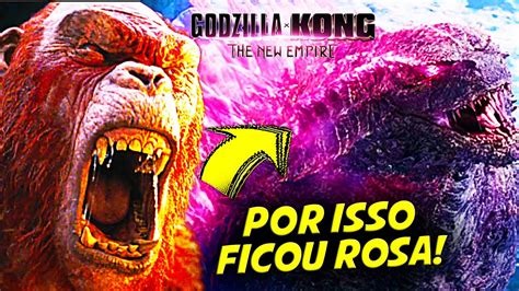 SKAR KING CHEGOU !! TRAILER OFICIAL GODZILLA E KONG NOVO IMPÉRIO: PORQUE O GODZILLA FICOU ROSA ...