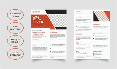 Modern case study template design 5529627 Vector Art at Vecteezy