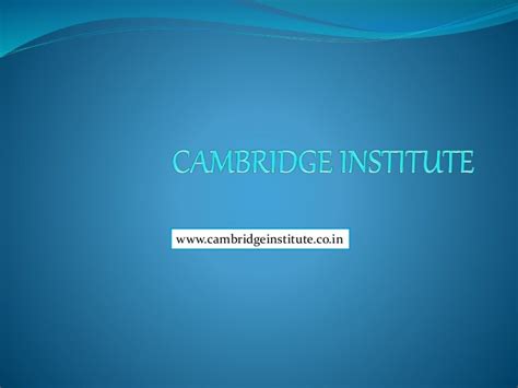 Cambridge institute