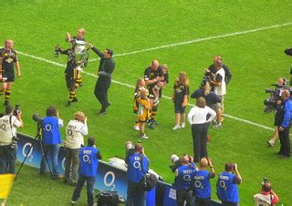 Celebrations with the trophy | Leicester Tigers v London Was… | Flickr