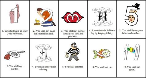 free 10 commandment crafts - Google Search | Religione, Idee