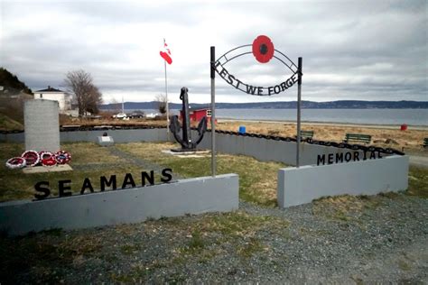 Seaman's Memorial in Lance Cove, Bell Island | When World War II Came ...