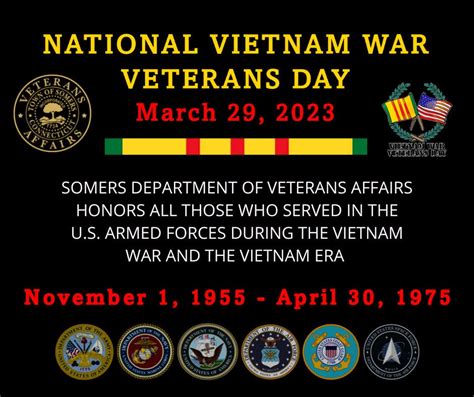 Mar 29 | National Vietnam War Veterans Day - March 29, 2023 | Ellington, CT Patch