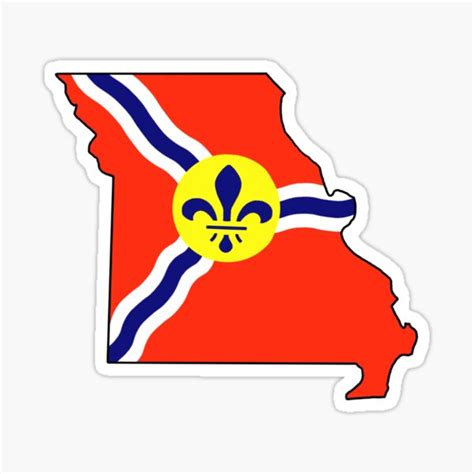 "St. Louis, Missouri Flag in State" Sticker for Sale by Stebo18 | Redbubble