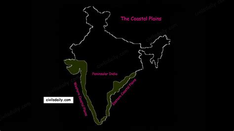 Eastern Coastal Plains On Political Map Of India