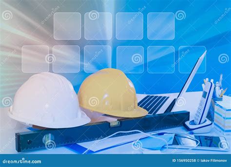 Engineering Tools on Virtual Background Stock Photo - Image of ...