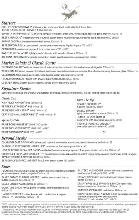Fleming's Steakhouse Las Vegas, NV Menu (Updated: January 2023)