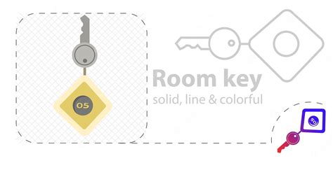 Premium Vector | Hotel room key isolated flat illustration hotel room ...